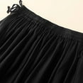 thumbnail image 5 of WWV Womens Long Skirt Elastic Waist Linen Casualwear Tulle Skirt Dress Summer Solid Color Vintage Lady Loose Fit Wedding Skirt Black L, 5 of 7
