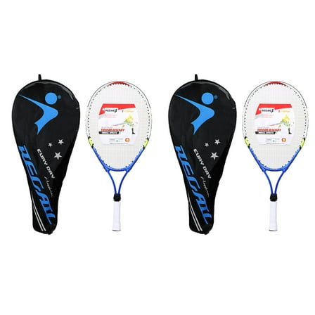 2 Sets Tennis Racket Equipment Kids Sports Child Blue