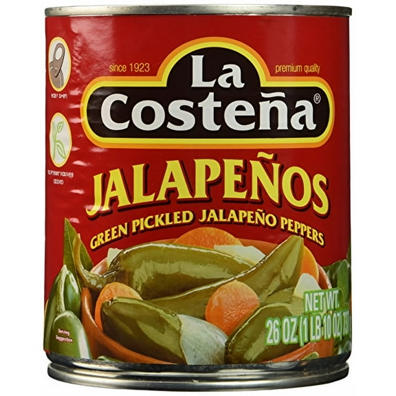 La Costena Whole Jalapeno Pepper 26 oz (Pack of 5)