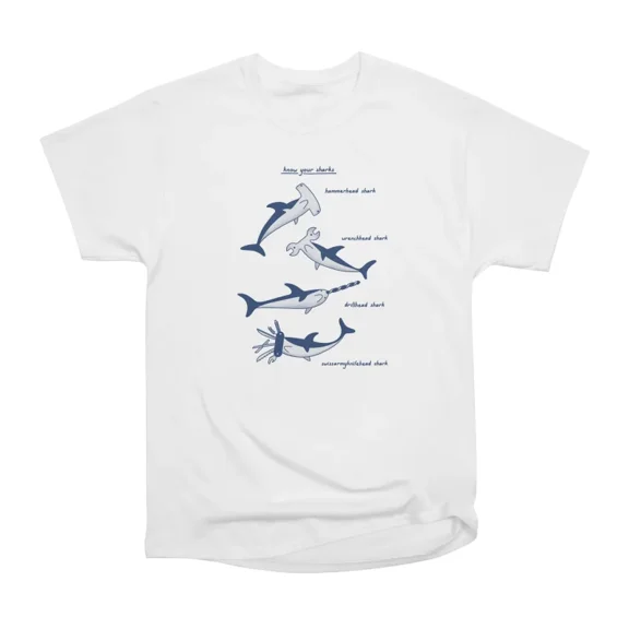 Know Your Sharks T-Shirt Tee Gift For Him Merch For Her Apparel For Friend