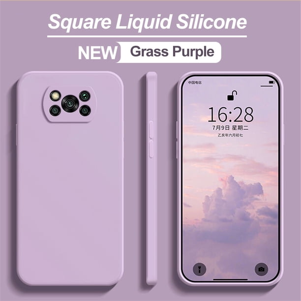Poco F5 X3 Pro funda cuadrada de silicona líquida Protector de lente de cámara fundas de teléfono para Xiaomi Poco X5 X3 X 3 F5 Pocox3 Pro funda suave Tan Jianjun unisex