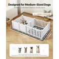 thumbnail image 2 of VEVOR Puppy Dog Whelping Pen Box Adjustable Door Height for Medium Dogs 73x38x19.7 in, 2 of 9