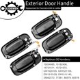 thumbnail image 3 of Exterior Door Handles Set Front Rear Left Driver & Right Passenger Compatible with Chevy Silverado Suburban Tahoe Avalanche GMC Sierra Yukon Cadillac Escalade, 3 of 7