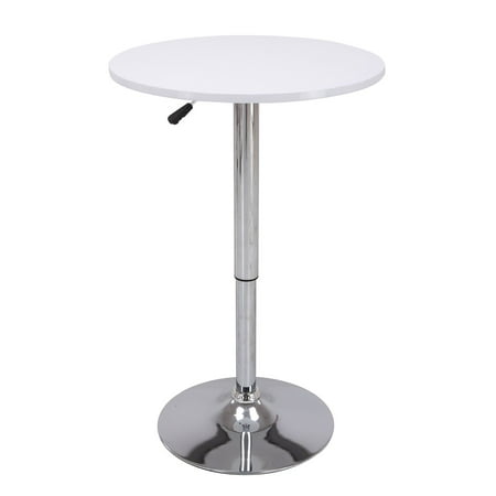Vogue Furniture Direct Height Adjustable Bar Table, White VF1581021