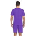 thumbnail image 6 of joogoo Men's Pajama Set Tulip Purple V-Neck Pj Shorts Set 2 Piece Loungewear Sleepwear XL, 6 of 7