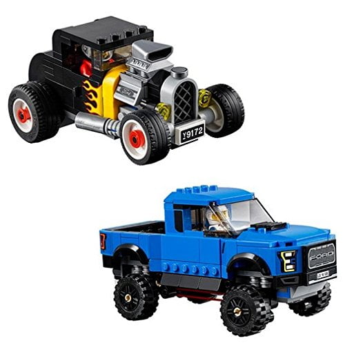 LEGO Speed Champions Ford F 150 Raptor Model A Hot Rod 75875 Walmart