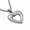 silver no chain, variant on Unisex Stainless Steel Vintage Hollow Love Cute Open Heart Charm Pendant Necklace Statement Eternity Wedding Band Silver Free Chain