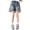 0#^Blue569, variant on WOYY Little Girls Elastic Waist Distressed Denim Shorts Fashion Loose Ripped Jean Shorts