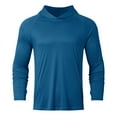 thumbnail image 4 of MIASHUI Men's Spring Summer Lightweight Hoodie Breathable Long Sleeve Pullover Casual Athletic Comfortable Top Navy,L, 4 of 7