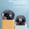 thumbnail image 2 of Casco De motocicleta eléctrica para hombre, visera corta, seguridad, Scooter Fivean Cascos de ciclismo, 2 of 2