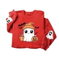 thumbnail image 4 of Halloween Sweatshirts Women Sweatshirt Shirt Spooky Season Witch Pullover Top, 4 of 7