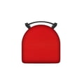 thumbnail image 4 of 821 Catalina 18" Low Back Swivel Vanity Stool with Pewter Finish and Canter Red Seat, 4 of 4