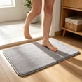 thumbnail image 2 of Alfombra de felpa absorbente de agua para baño,felpudo antideslizante de microfibra,alfombra suave de secado rápido para baño,ducha,aseo,entrada,cocina,alfombra de poliéster lavable a máquina., 2 of 6
