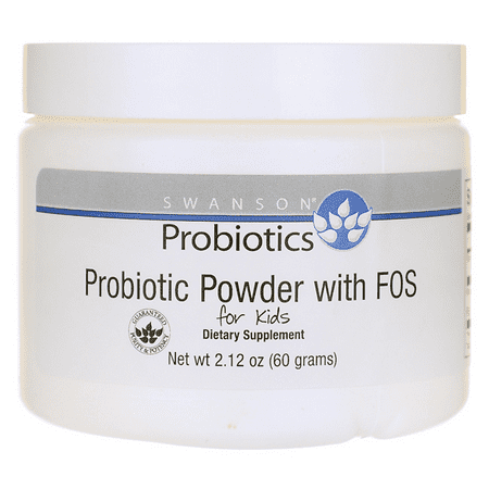 Swanson Probiotic Powder with Fos for Kids 3 Billion Cfu 2.1 oz