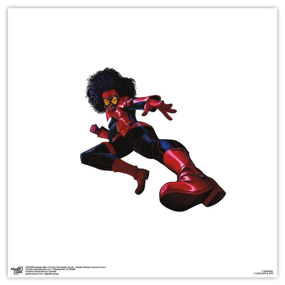 Gallery Pops Spider-Man: Across the Spider-Verse - Spider-Woman Jessica Drew Wall Art, Unframed Version, 12" x 12"