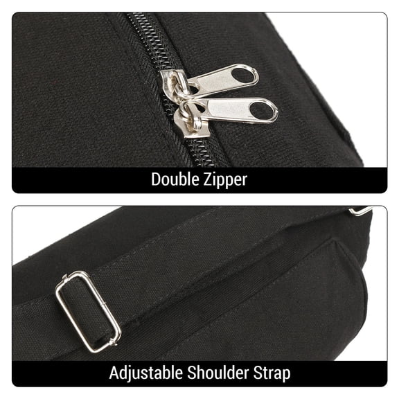 YAHHU Portable Yoga Mat & Water Bottle Carry Bag，Bamboo‑Fiber Design，3 Pockets, Adjustable Straps