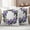 White Gray Green Light Purple, variant on Floral Botanical Purple Outdoor Waterproof Pillow Covers, Spring Flowers Watercolor Decorative Square Throw Pillowcase Sofa Cushion Sham for Patio/Couch/Chair, 18"x18" 2 Pack
