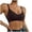 Brown, variant on Bras for Women Seamless Girls' Bra with Comfortable Back Gathers for Everyday Wear Breathable Wireless Support Underwear for Women Gray L