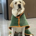 thumbnail image 4 of Toalla de baño para secado de perros, material de microfibra, albornoz absorbente de secado rápido para perros, higroscópico de secado rápido para mascotas, cuello y cintura ajustables, 4 of 5