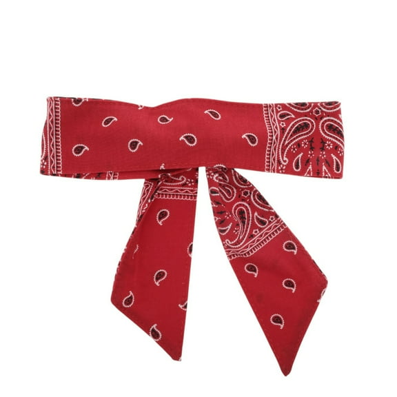 Unique Bargains 1 Pc Breathable Headband Paisley Headband for Sport Red