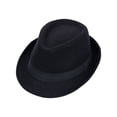 thumbnail image 5 of Sombrero de caballero, sombrero pequeño de otoño e invierno, sombrero para el sol para escenario para hombres y mujeres, sombrero de lana, sombrero de fieltro de lana sintética para jazz, 5 of 5