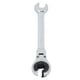 thumbnail image 1 of Llave De Tuerca Abocinada, 14 Mm, 7,5 Pulgadas, Oscilante De 5 Grados, Llave De Trinquete Flexible, Ahorro De Mano De Obra Para Líneas De Freno De Combustible, 1 of 7