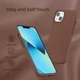 thumbnail image 4 of Compatible with iPhone 13 Mini Case for Women and Men, [Full-Body Protection] [Anti-Fingerprint] [Soft-Touch] Shockproof Soft Silicone Phone Case for iPhone 13 Mini 5.4", Brown, 4 of 6