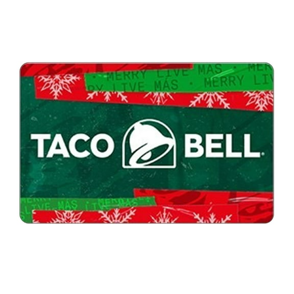 Taco Bell $25 Holiday Theme eGift Card [Email Delivery]