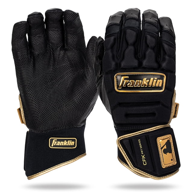 Guantes de bateo Franklin Sports CFX Pro PRT Adult M negro/dorado
