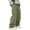 Green, variant on Casual Cargo Sweatpants for Men Baggy Sweatpant Open Bottom Drawstring Waist Joggers Pants with Mulit Pockets