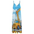 thumbnail image 3 of Excavator Construction Vehicle Truck Sleeveless Dress Women's Luxury Party Dress Birthday Dresses for Women, 3 of 6