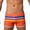 hgg269-Orange, variant on Mens Square Leg Swimwear Pride Rainbow Swim Briefs Bikini Board Surf Shorts Summer Boxer Swimming Trunks