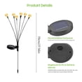 thumbnail image 4 of Lámpara 2 piezas de bola de cristal solar para patio con luz de ambiente de césped (6 cabezas) Ndcxsfigh Para estrenar, 4 of 9