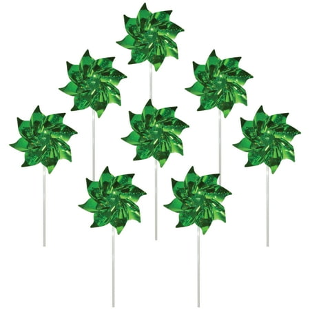 In the Breeze 2709 — Green Mylar Pinwheels - Sparkly Green Spinners - Great Party Favor or Decoration - 8 Piece Bags price history on PriceWatchPro