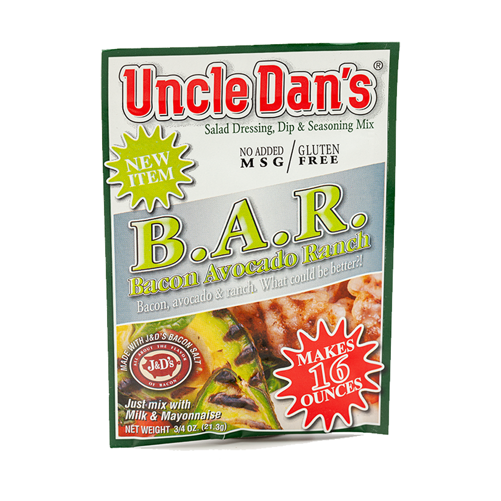 Uncle Dan's Bacon Avocado Ranch Seasoning & Salad Dressing Mix, 0.75 oz