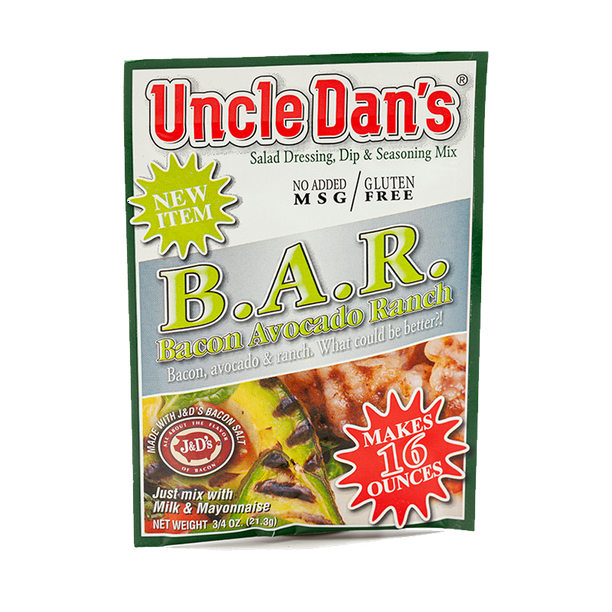 Uncle Dan's Bacon Avocado Ranch Seasoning & Salad Dressing Mix, 0.75 oz