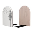 thumbnail image 2 of KLL Dandelion Blowing In The Wind Print Wood Book Ends for Shelves,1 Pair Wood Bookends Book Holder Stand Decorative, Book Stoppers for Heavy Duty Books CD File Video Games, 2 of 8