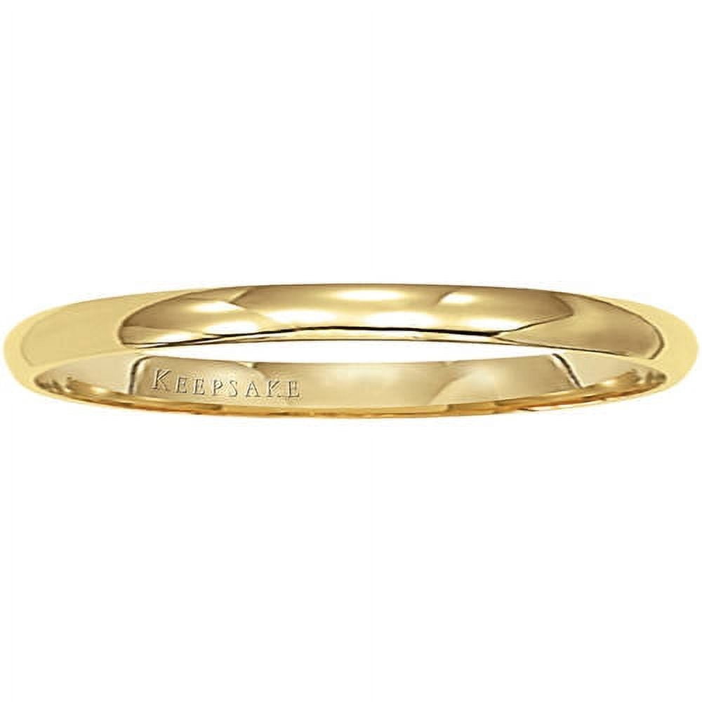 Keepsake Classic High-Polished Wedding Ring, 14KT Yellow Gold
