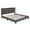 Dark Grey, variant on Furinno LAVAL Bed Frame, Full Size Bedframe with Button Double Row Nail Head Headboard, Upholstered Bed with Legs, 12pcs Wooden Slat Support, Easy Assembly, for Bedroom, Dorm, Light Grey