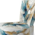 thumbnail image 4 of Designart "Teal & Gold Posh Resonance III" Chaise d'Appoint Minimaliste - Fauteuil Moderne pour Salon, 4 of 7