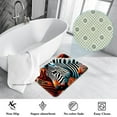 thumbnail image 3 of Zebra Elegant Polyester Indoor Rug, Non-Slip Chair Rug, Machine Washable Floor Rugs, 3 of 6