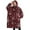 Red and Black, variant on Oversized Wearable Blanket Hoodie,Pink Christmas Tree Pattern Sherpa Blanket Hoodie with Super Pockets,Super Warm Fuzzy Pullover for Women & Men