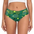 thumbnail image 1 of Balery Tennis Rackets and Balls Ropa Interior de Algodón para Mujer con Dibujo – Braguitas Cómodas y Elásticas, Estilo Clásico-Large, 1 of 6