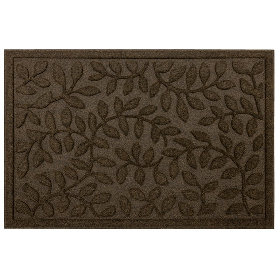 Mainstays Brown Rambling Vine Utility Polyester Outdoor Doormat, 24" x 36"