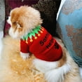thumbnail image 4 of KYAIGUO Pet Cotton T-Shirt Christmas Dog Shirt Soft and Breathable Printed Christmas Pattern, 4 of 5