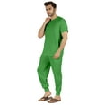 thumbnail image 3 of Inkmeso Solid Nightwear For Mens 2 Piece Sleepwear T-shirt And Pants Pajama Set Short Sleeve Pjs Loungewear Set, 3 of 8