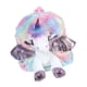 thumbnail image 3 of FELTECHELECTR Mochila de peluche con diseño de unicornio, bolso informal, bolso bandolera colorido para niños (alas rosas), 3 of 6