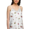 thumbnail image 4 of Moomaya WoMen's Printed Spaghetti Strap Nightdress Knee Length Sleepwear Gown, 4 of 6