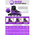 thumbnail image 3 of Patines en línea PAPAISON ajustables con ruedas iluminadas, 3 of 6