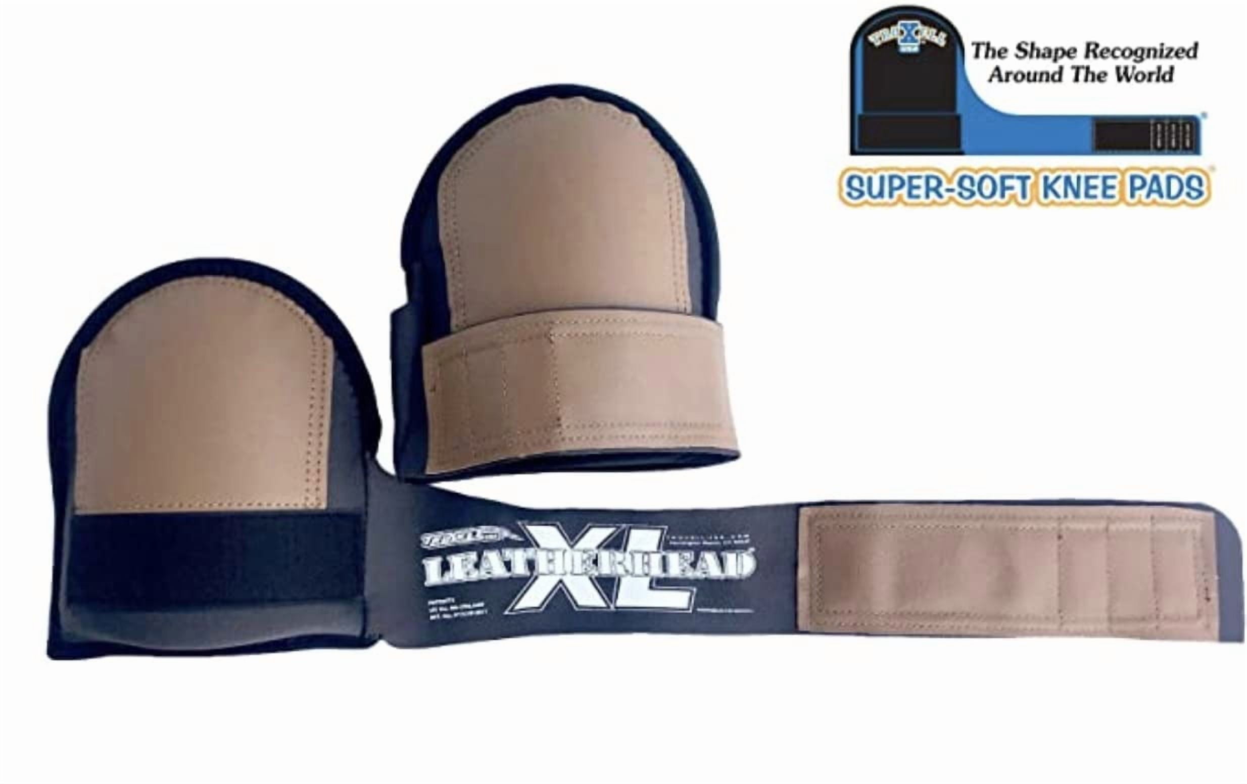 TROXELL USA SuperSoft Leatherhead Kneepads - (Large Size / Bagged in Pairs)